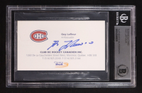 Guy Lafleur Signed Business Card (BGS) at PristineAuction.com