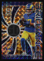 Puka Nacua 2024 Panini Spectra Brilliance Materials Neon Orange #17 #01/10 at PristineAuction.com