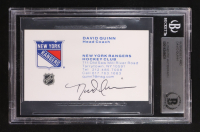 David Quinn Signed Business Card (BGS) at PristineAuction.com