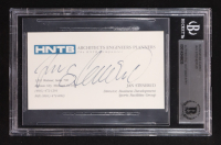 Jan Stenerud Signed Business Card HNTB Architects Engineers Planners (BGS) at PristineAuction.com