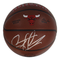 Dennis Rodman Signed Bulls Logo Basketball (Schwartz) at PristineAuction.com