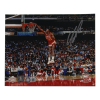 Dominique Wilkins Signed Hawks 8x10 Photo (Schwartz) at PristineAuction.com