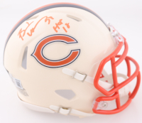 Brian Urlacher Signed Bears Retro Alternate Speed Mini Helmet Inscribed "HOF 18" (Beckett) at PristineAuction.com
