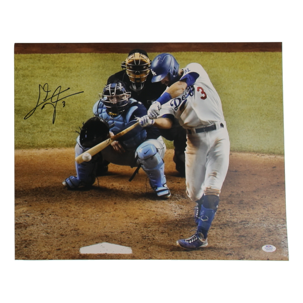 Chris Taylor Signed Dodgers 16x20 Photo (PSA) at PristineAuction.com