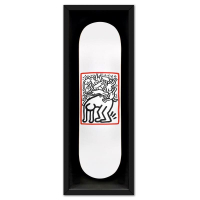 "Fight AIDS" Custom Framed Skateboard by Keith Haring (Artova) at PristineAuction.com