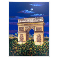 "Arc de Triomphe (Toujours Paris)" LE 18x13 Serigraph on Gesso Board by Liudmila Kondakova (Artova) at PristineAuction.com