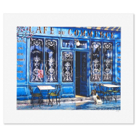 "Cafe du Commerce" LE 12x11 Lithograph on Paper by Liudmila Kondakova (Artova) at PristineAuction.com
