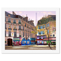 "Eiffel Tower at Dawn" LE 32x41 Serigraph on Paper by Liudmila Kondakova (Artova) at PristineAuction.com