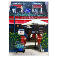 "Le Petit Chatelet (I Remember Paris)" LE 14x19 Serigraph on Gesso Board by Liudmila Kondakova (Artova) at PristineAuction.com