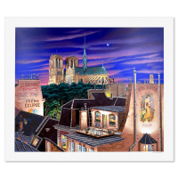 "Notre Dame at Dusk" LE 35x41 Serigraph on Paper by Liudmila Kondakova (Artova) at PristineAuction.com