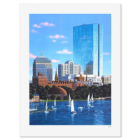 "Sailboat Harbor, Boston" LE 12x11 Lithograph on Paper by Liudmila Kondakova (Artova) at PristineAuction.com