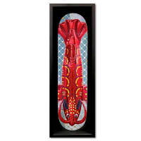 "Lobster" LE 38x14 Custom Framed Skateboard by Jeff Koons (Artova) at PristineAuction.com