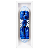 "Blue Balloon Dog" LE 38x14 Custom Framed Skateboard by Jeff Koons (Artova) at PristineAuction.com