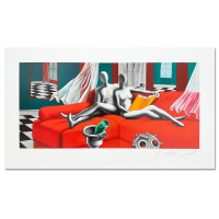 "Elegance in Enlightenment" LE 27x47 Serigraph on Paper by Mark Kostabi (Artova) at PristineAuction.com