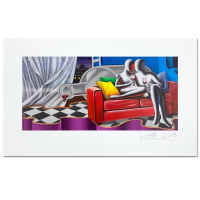 "Our Secret" LE 21x35 Serigraph on Paper by Mark Kostabi (Artova) at PristineAuction.com
