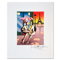 "Caf&eacute; Mon Amour" LE 12x10 Giclee on Paper by Mark Kostabi (Artova) at PristineAuction.com