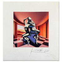 "Timeless Embrace" LE 20x19 Serigraph on Paper by Mark Kostabi (Artova) at PristineAuction.com
