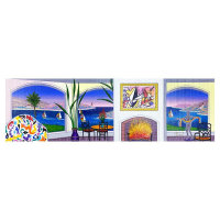 "Interior with Leger" LE 7x23 Serigraph on Canvas by Fanch (Artova) at PristineAuction.com