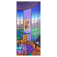 "Salon Rotonde" LE 27x12 Serigraph on Canvas by Fanch (Artova) at PristineAuction.com