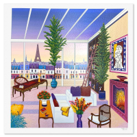 "Salon Parisien" LE 22x22 Serigraph on Paper by Fanch (Artova) at PristineAuction.com