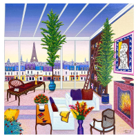 "Salon Parisian" LE 20x20 Serigraph on Canvas by Fanch (Artova) at PristineAuction.com