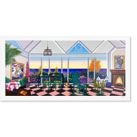 "Interior with Two Chagall" LE 16x30 Serigraph on Paper by Fanch (Artova) at PristineAuction.com