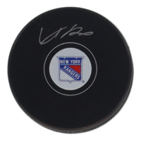 Adam Fox Signed Rangers Logo Hockey Puck (Fanatics) at PristineAuction.com