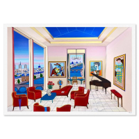 "Interior with Four Picassos" LE 33x48 Serigraph on Paper by Fanch (Artova) at PristineAuction.com