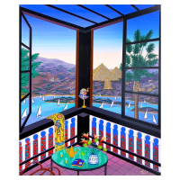 "Egyptian Atmopsphere" LE 27x22 Serigraph on Canvas by Fanch (Artova) at PristineAuction.com