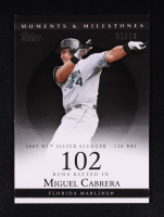Miguel Cabrera 2007 Topps Moments and Milestones Black RBI 102 #110-102 #01/29 at PristineAuction.com