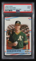 Mark McGwire 1988 Fleer Rookie Record Setter #629 RC (PSA 9) at PristineAuction.com