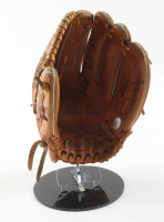 Nolan Ryan Signed Rawlings Baseball Glove With Display Stand Inscribed "HOF 99" (PSA) at PristineAuction.com