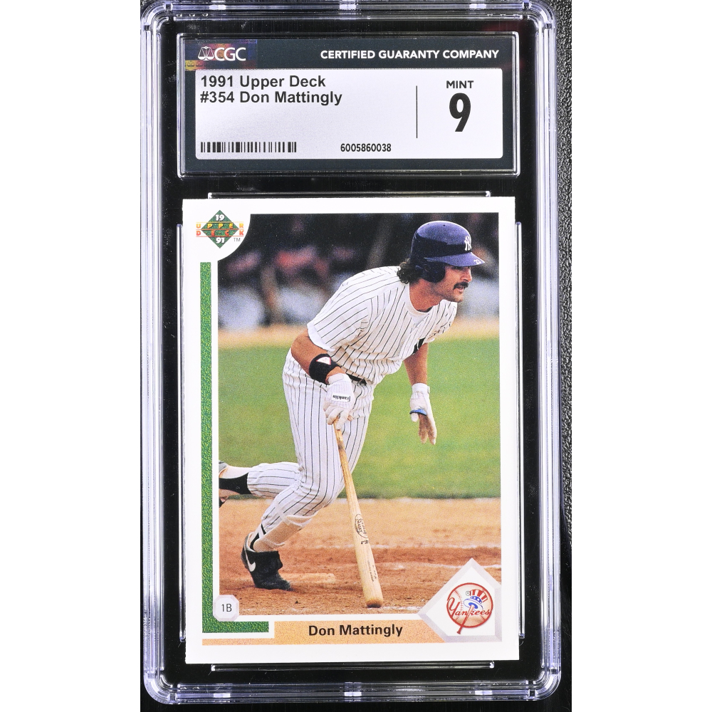 Don Mattingly 1991 Upper Deck #354 (CGC 9) at PristineAuction.com