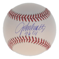 John Smoltz Signed OML Baseball Inscribed "96 Cy" (Beckett) at PristineAuction.com