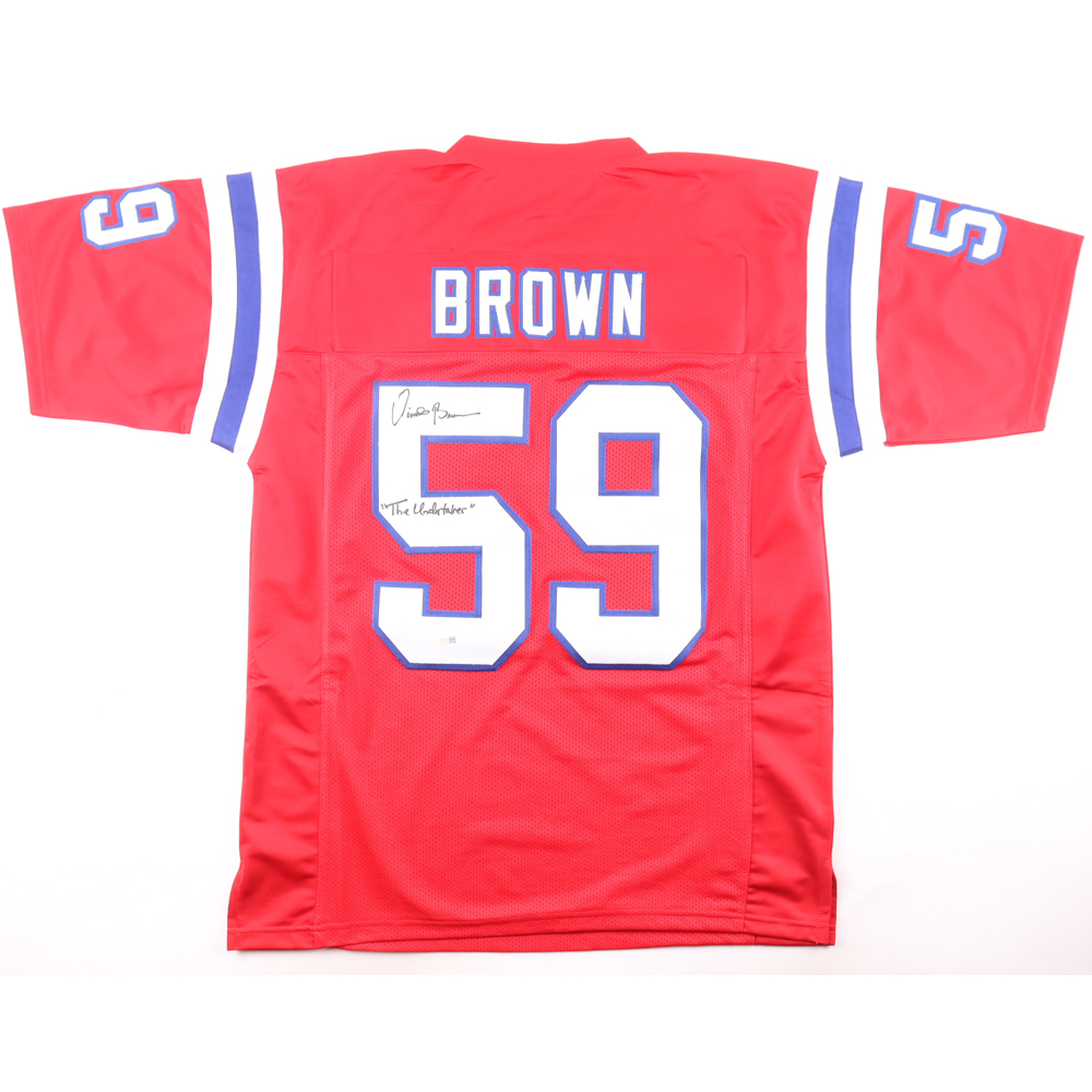 Vincent Brown Signed Jersey Inscribed "'The Undertaker'" (JSA) at PristineAuction.com