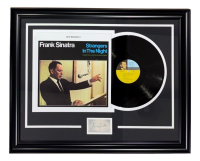 Frank Sinatra "Strangers In The Night" Custom Framed Vinyl Record Cover with Laser Engraved Signature at PristineAuction.com