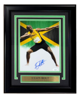 Usain Bolt Signed Team Jamaica Custom Framed Photo (JSA) at PristineAuction.com
