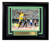 Usain Bolt Signed Team Jamaica Custom Framed Photo (JSA) at PristineAuction.com