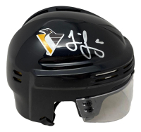 Jaromir Jagr Signed Penguins Throwback Mini Helmet (JSA) at PristineAuction.com