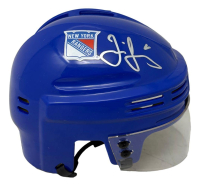 Jaromir Jagr Signed Rangers Mini Helmet (JSA) at PristineAuction.com