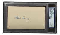 Ford Frick Signed 3x5 Index Card (PSA) at PristineAuction.com