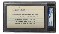 Max Carey Signed 3x5 Index Card (PSA) at PristineAuction.com
