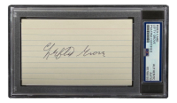 Lefty Grove Signed 3x5 Index Card (PSA) at PristineAuction.com