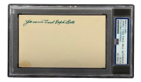 Cool Papa Bell Signed 3x5 Index Card (PSA) at PristineAuction.com
