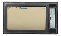 Cool Papa Bell Signed 3x5 Index Card Inscribed "4-19-75" (PSA) at PristineAuction.com