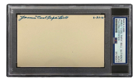 Cool Papa Bell Signed 3x5 Index Card Inscribed "6-30-75" (PSA) at PristineAuction.com