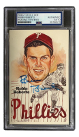 Robin Roberts Signed 1981 Perez-Steele Celebration Postcards #157 (PSA) at PristineAuction.com