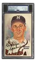 Warren Spahn Signed LE 1981 Perez-Steele Hall of Fame Postcard #139 (PSA) at PristineAuction.com