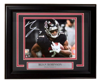 Bijan Robinson Signed Falcons Custom Framed Photo (Beckett) at PristineAuction.com