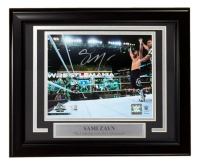 Sami Zayn Signed WWE Custom Framed Photo (Fanatics) at PristineAuction.com